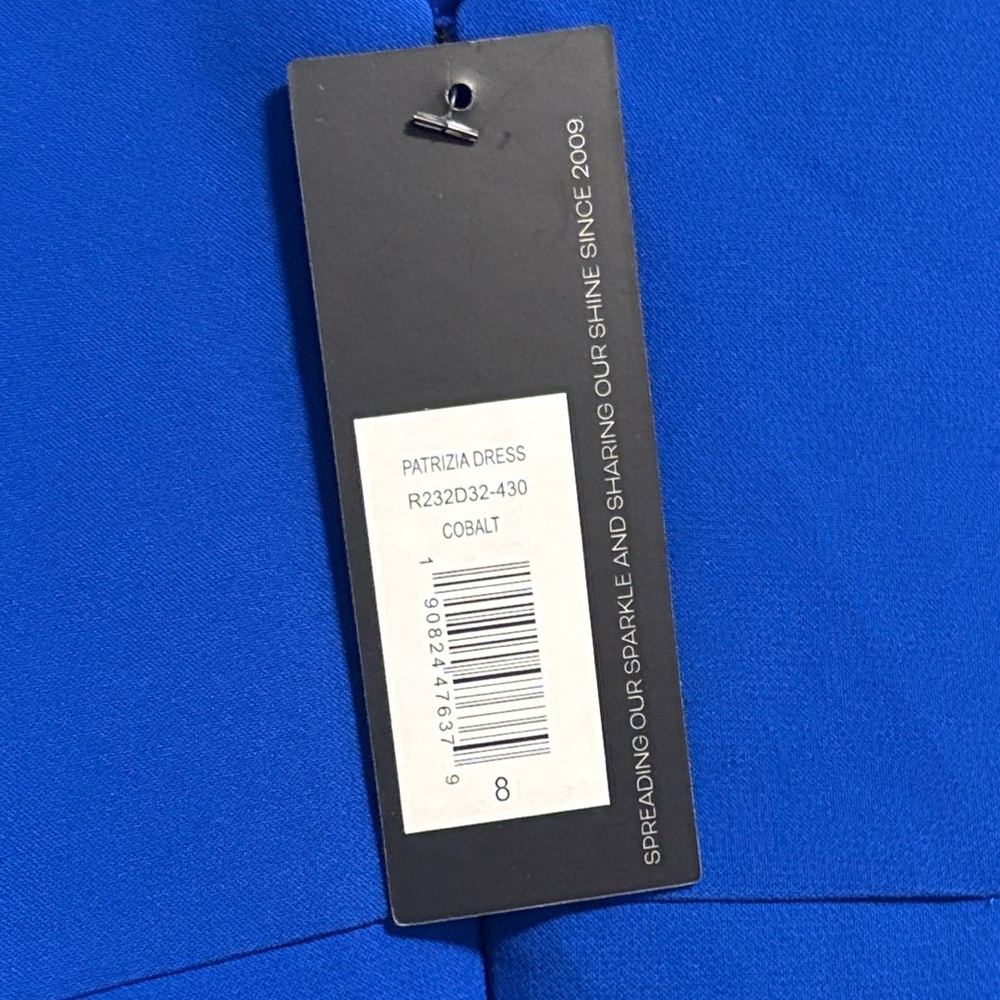 NWT [Sachin and Babi] Patrizia Bateau Neck Midi Dress in Cobalt Blue Women’s 8 - Picture 10 of 15